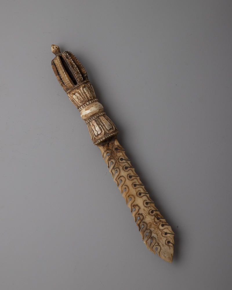 Flamed Bone Sword | Unique Handcrafted Ritual Weapon for Spiritual Power & Protection