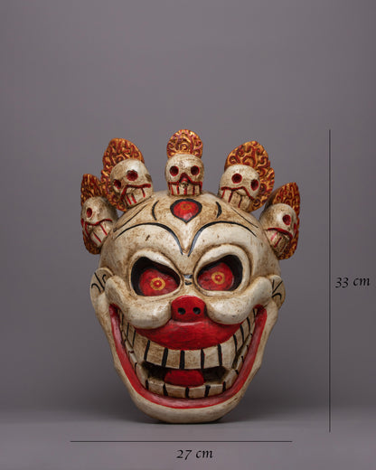 Wooden Carved Mask | One-of-a-Kind Piece for Your Collection