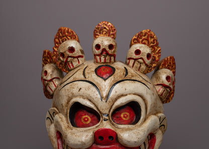 Wooden Carved Mask | One-of-a-Kind Piece for Your Collection