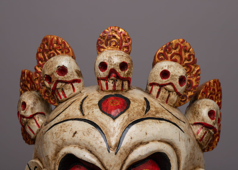 Wooden Carved Mask | One-of-a-Kind Piece for Your Collection