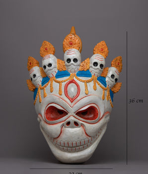 Wall Hanging Face Mask | Artistic Interpretation of Indigenous Culture and Global Artistry
