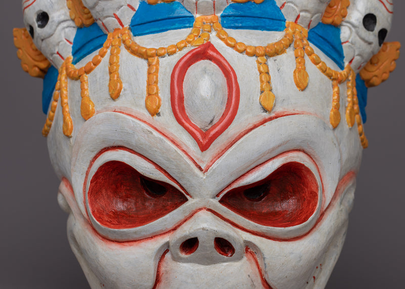 Wall Hanging Face Mask | Artistic Interpretation of Indigenous Culture and Global Artistry