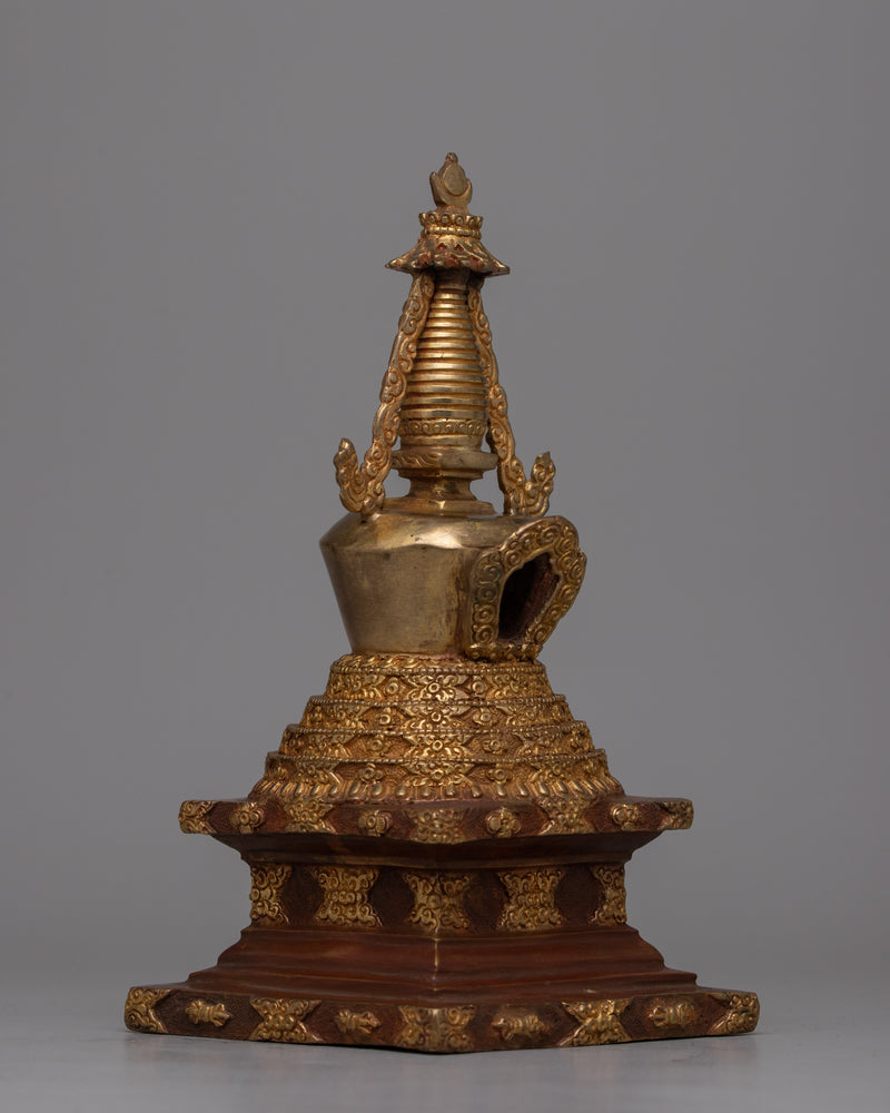 Meditation Stupa | Tibetan Buddhist Chorten Stupa for Enlightenment and Inner Peace