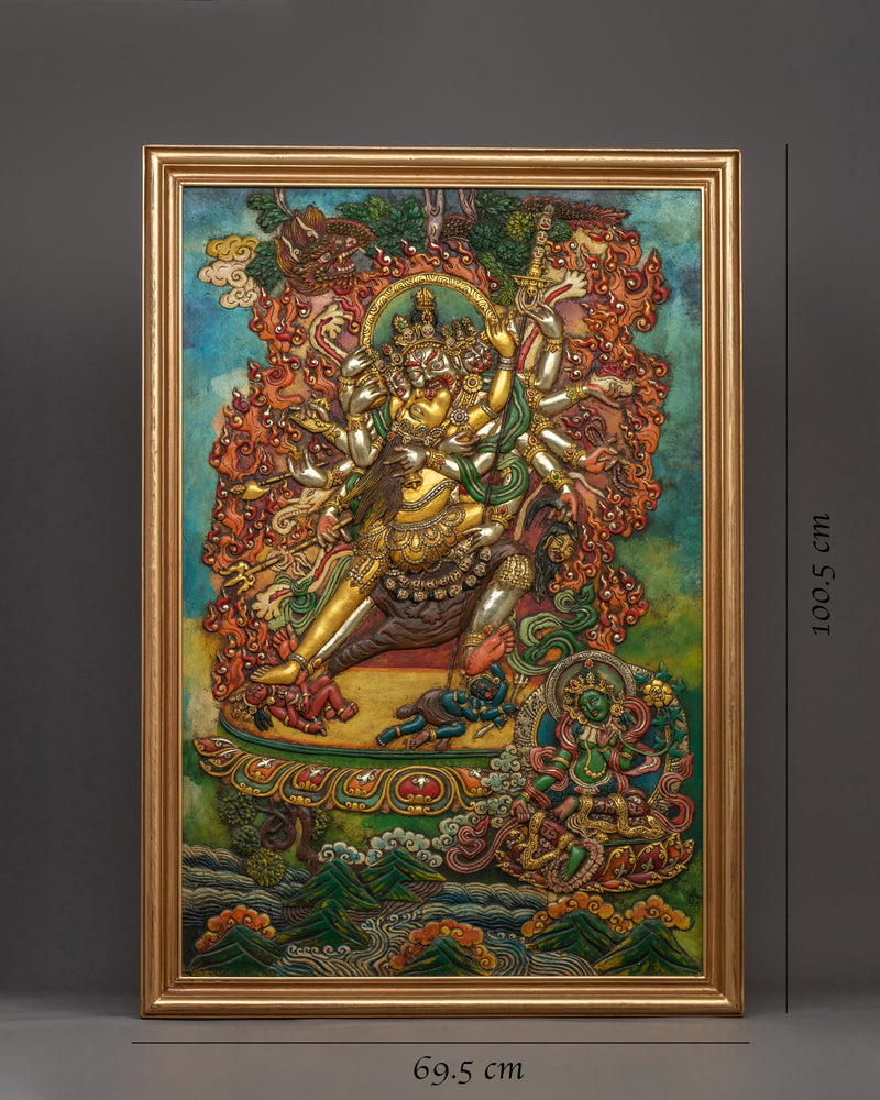 Chakrasamvara Wall Hanging Thanka | Exquisite Handcrafted Buddhist Thanka for Spiritual Practice