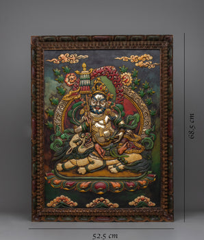 Namtoshe Wooden Frame Wall Hanging | Handcrafted Buddhist Art for Home Altar and Sacred Space