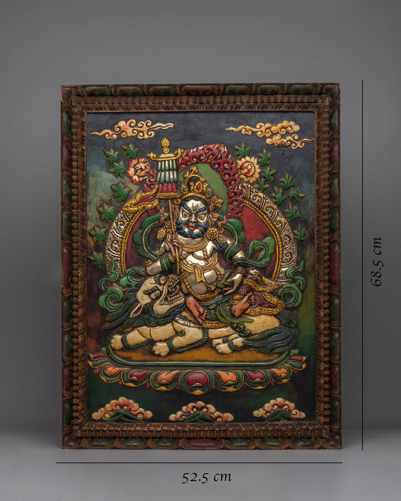 Namtoshe Wooden Frame Wall Hanging | Handcrafted Buddhist Art for Home Altar and Sacred Space