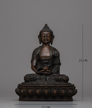 Amitabha Buddha Mantra Practice Statue | The Buddha of Infinite Light for Spiritual Home Decor