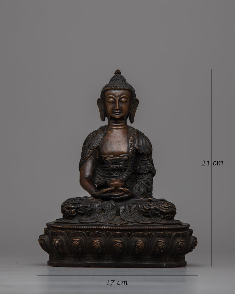 Amitabha Buddha Mantra Practice Statue | The Buddha of Infinite Light for Spiritual Home Decor