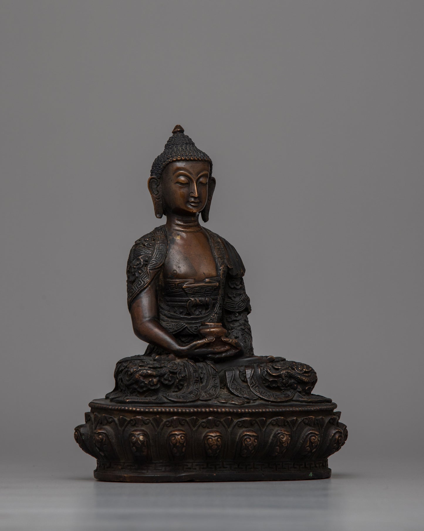 Amitabha Buddha Mantra Practice Statue | The Buddha of Infinite Light for Spiritual Home Decor