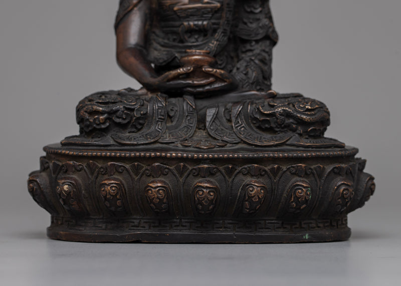 Amitabha Buddha Mantra Practice Statue | The Buddha of Infinite Light for Spiritual Home Decor