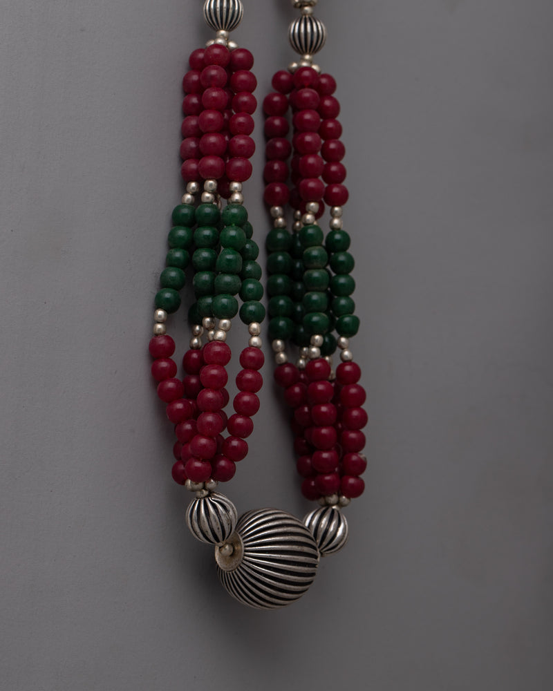 Tibetan Style Necklace | Handcrafted Necklace Enhancing Meditation & Cultural Aesthetics