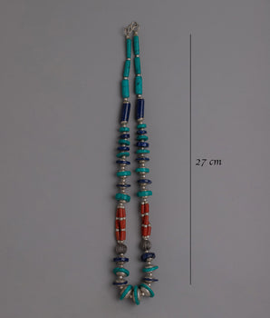 Tibetan Buddhist Necklace | Vibrant Artistic Jewelry of Spiritual Cultural Adornments