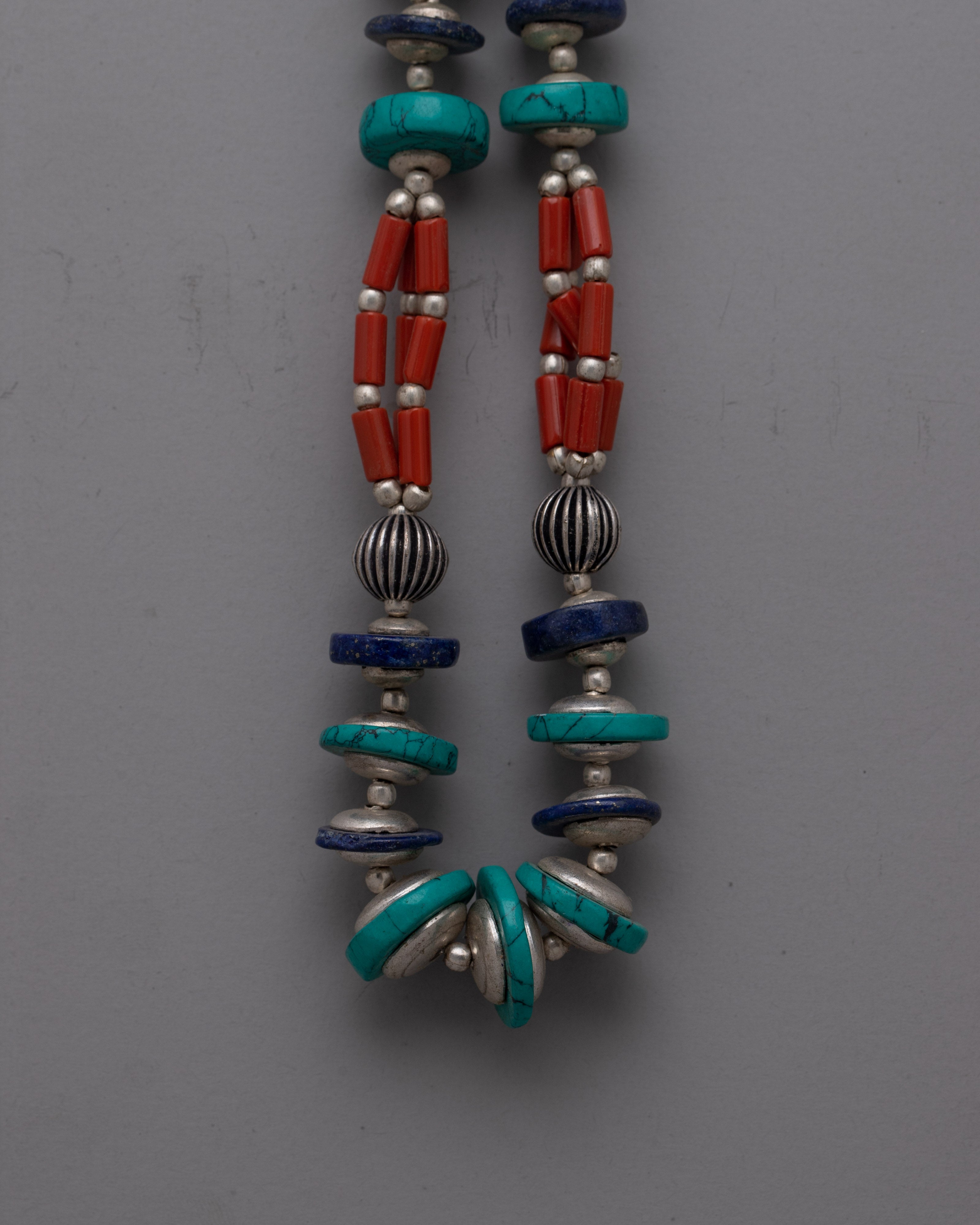 Tibetan Buddhist Necklace | Vibrant Artistic Jewelry of Spiritual Cultural Adornments