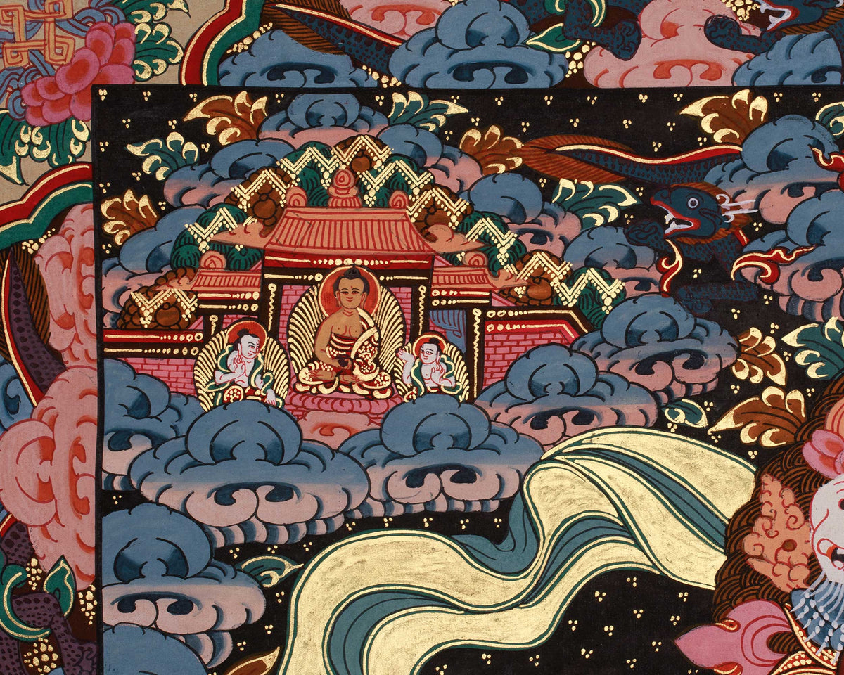Tibetan Thangka of the Wheel of Life | Sacred Artwork