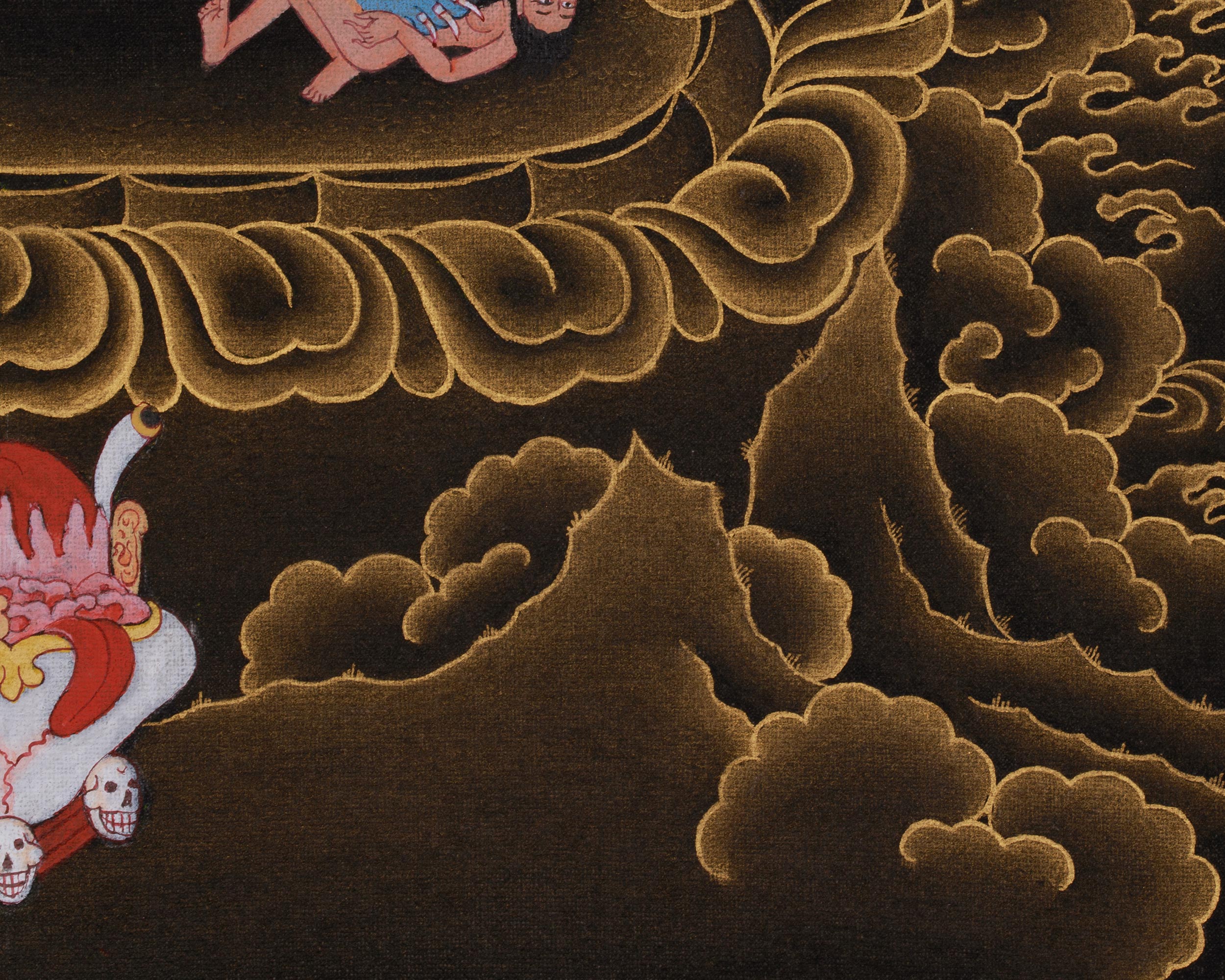 Wrathful Deity Vajrakilaya Thangka | Tibetan Tantric Deity | Fierce Compassion