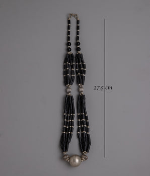 Black Beads Necklace | Classic Jewelry Enhancing Any Outfit with Elegant Black Beads