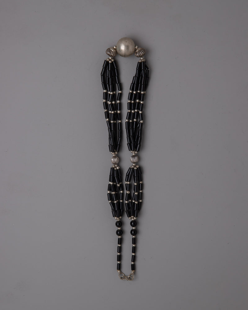 Black Beads Necklace | Classic Jewelry Enhancing Any Outfit with Elegant Black Beads