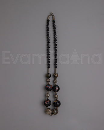 Black Bead Necklace 