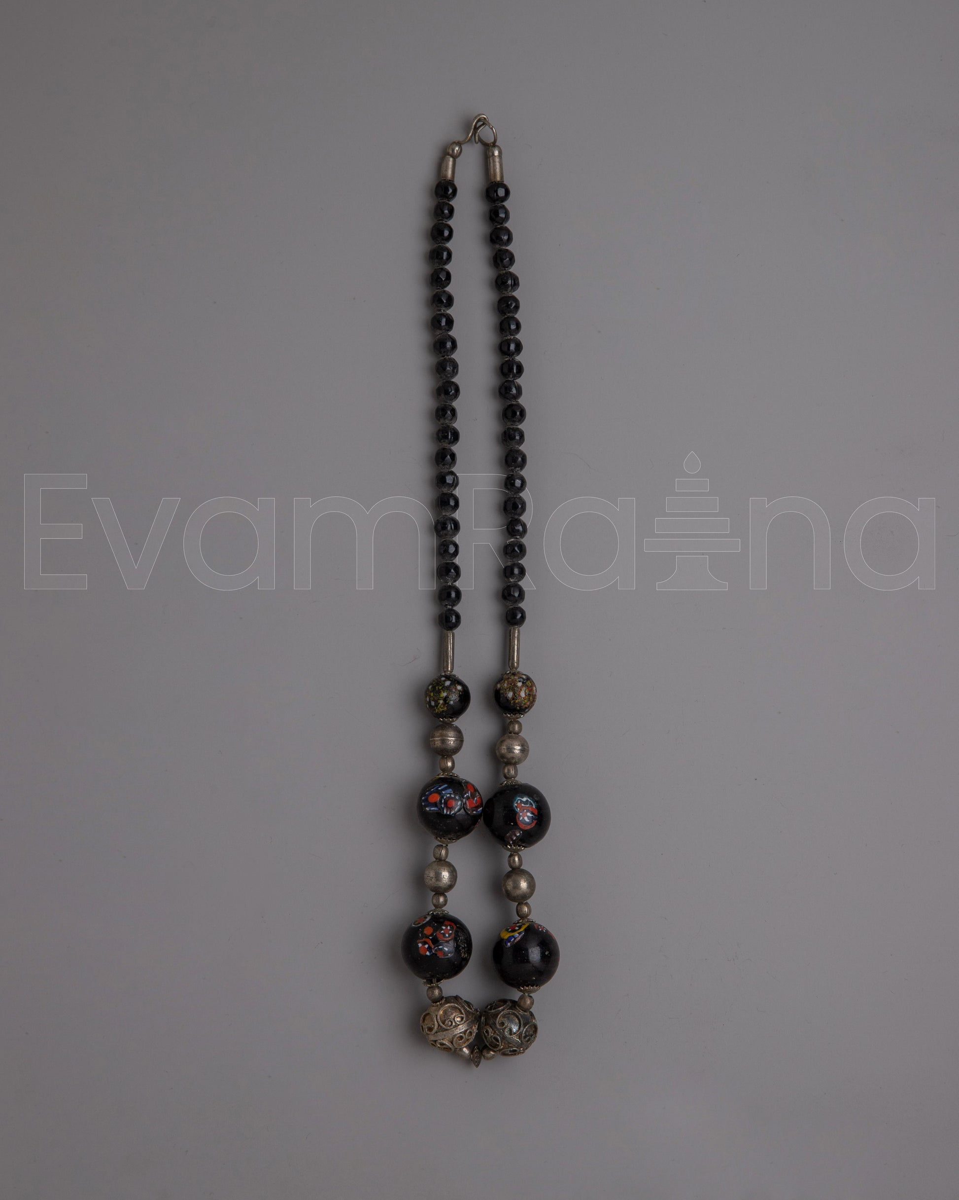 Black Bead Necklace 