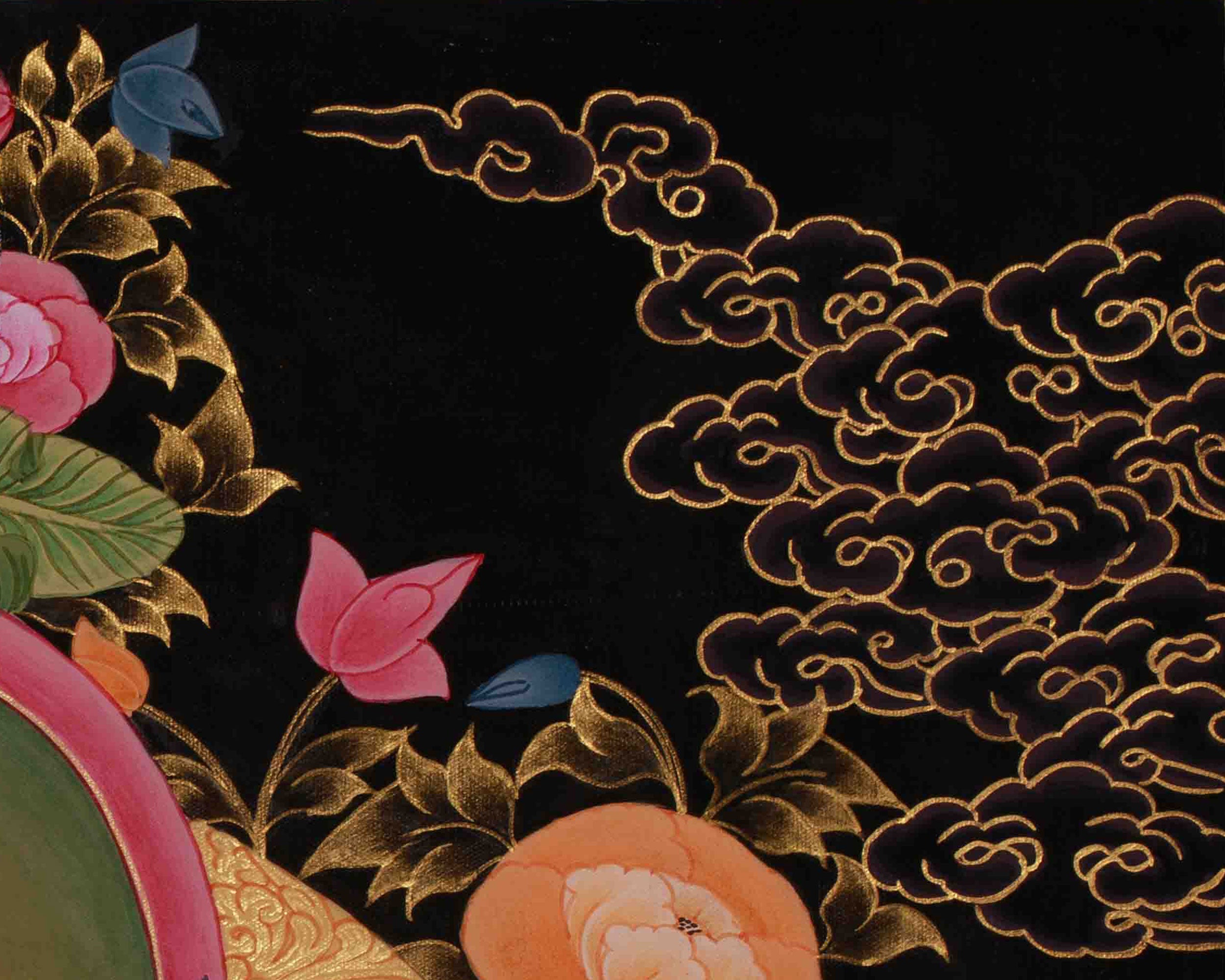 Chenrezig Spiritual Thangka | Avalokiteshvara Compassion Art