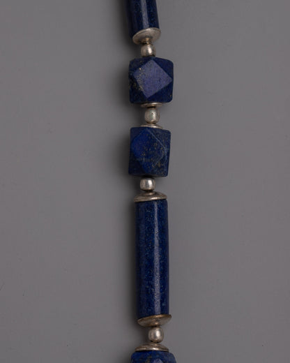 Lapis Lazuli Necklace | Exquisite Jewelry of Nepalese Traditional Craftsmanship