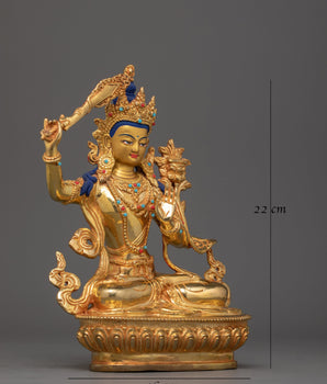 Manjushri Figurine for Altar | Wisdom Buddha