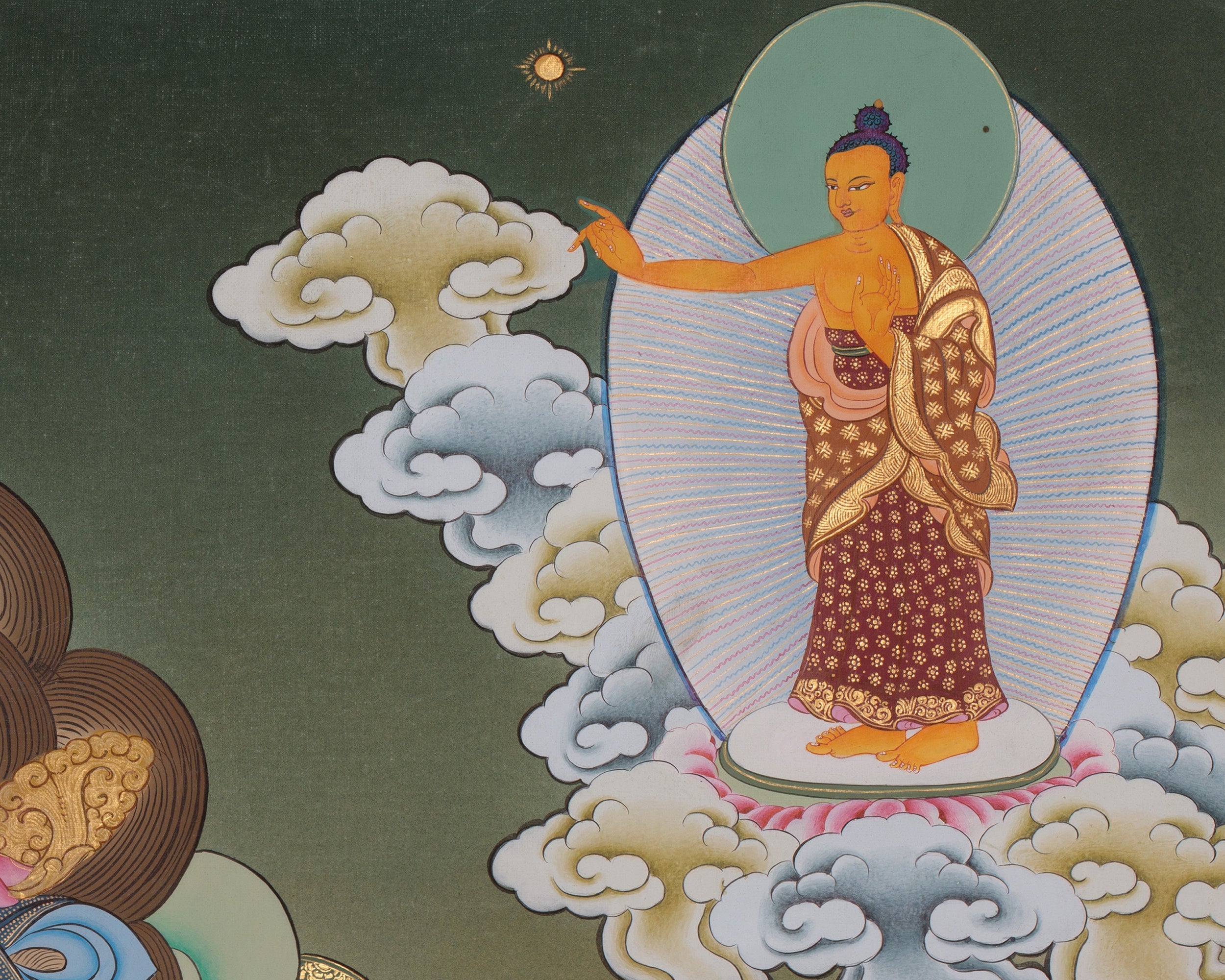 Samsara Wheel of Life Thangka | Tibetan Buddhist Painting of Karma and Rebirth