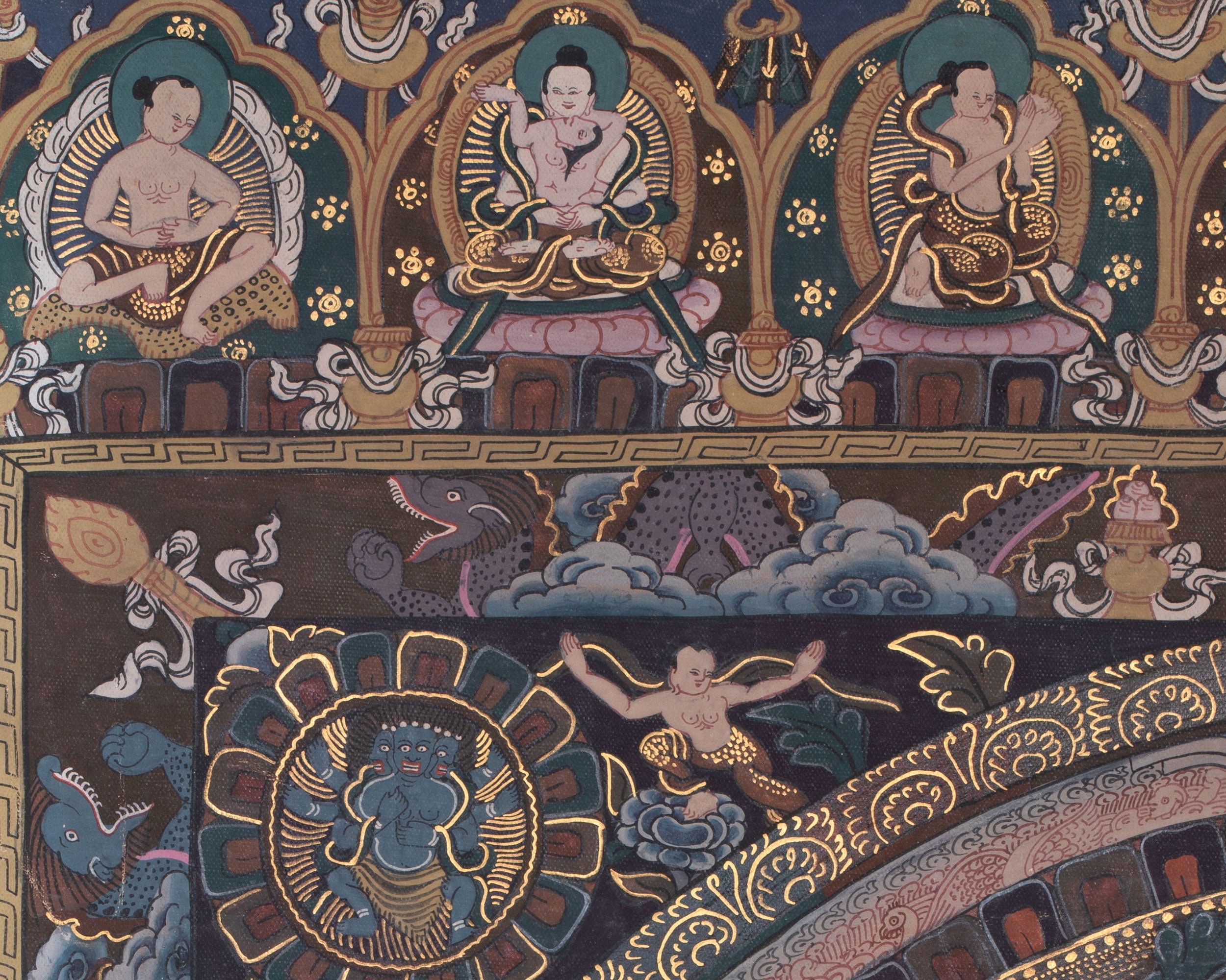 Traditional Vairocana Buddha Mandala | Thangka For Meditation Practice