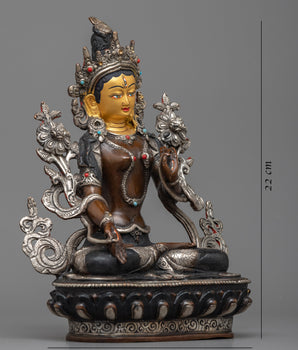 white-tara-silver-plated