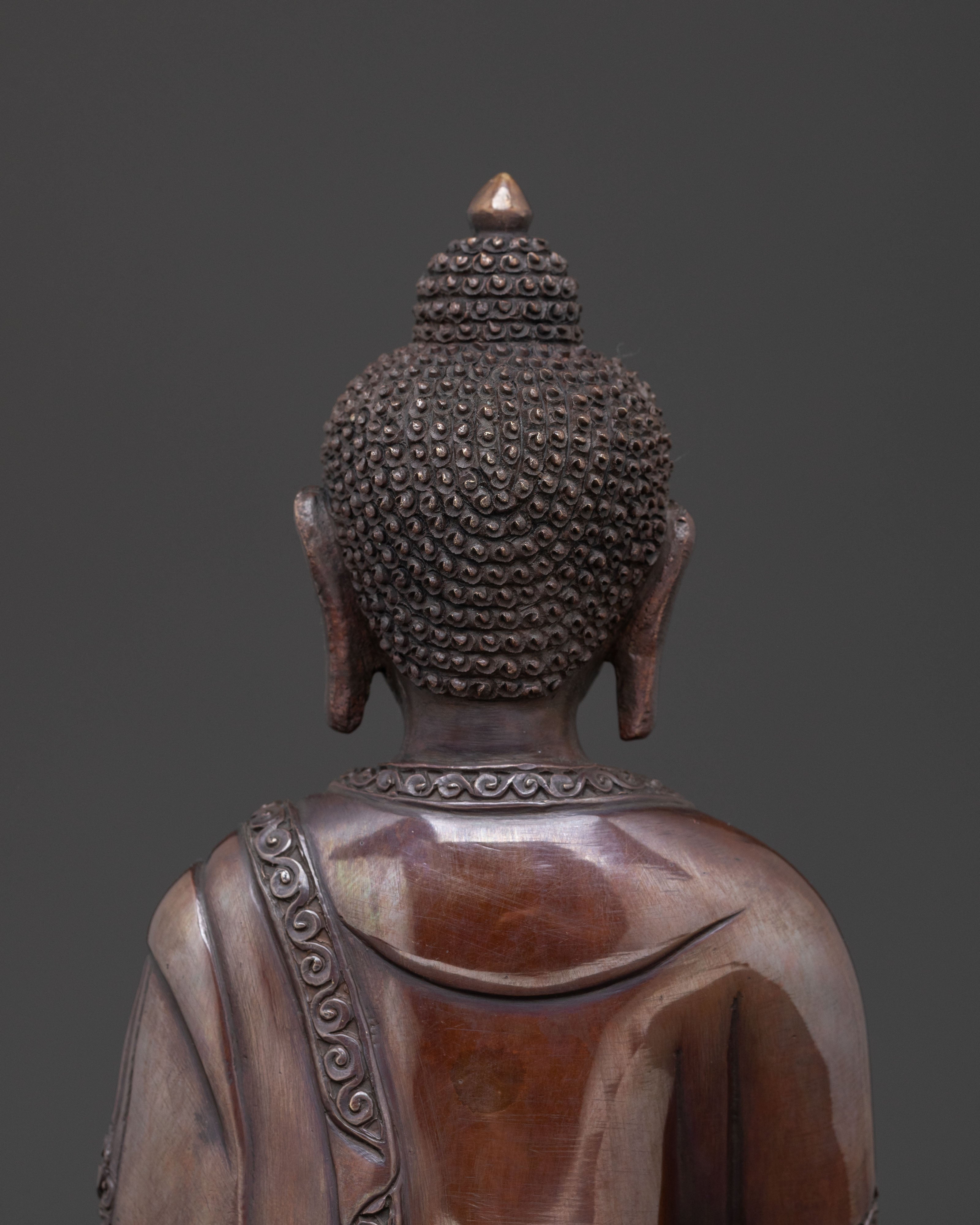 Amitabha Buddha | Serene Oxidized Copper Statue