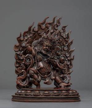 Vajrapani Handmade Oxidized Small Statue
 