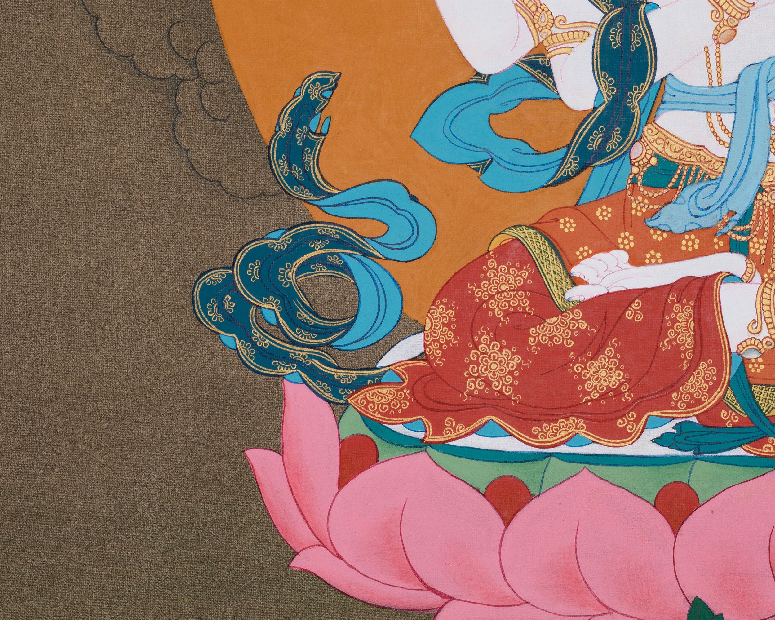 Traditional Artwork of Chenrezig | The Compassionate Bodhisattva of Mercy and Protection
