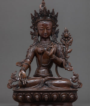 White Tara Goddess Sculpture