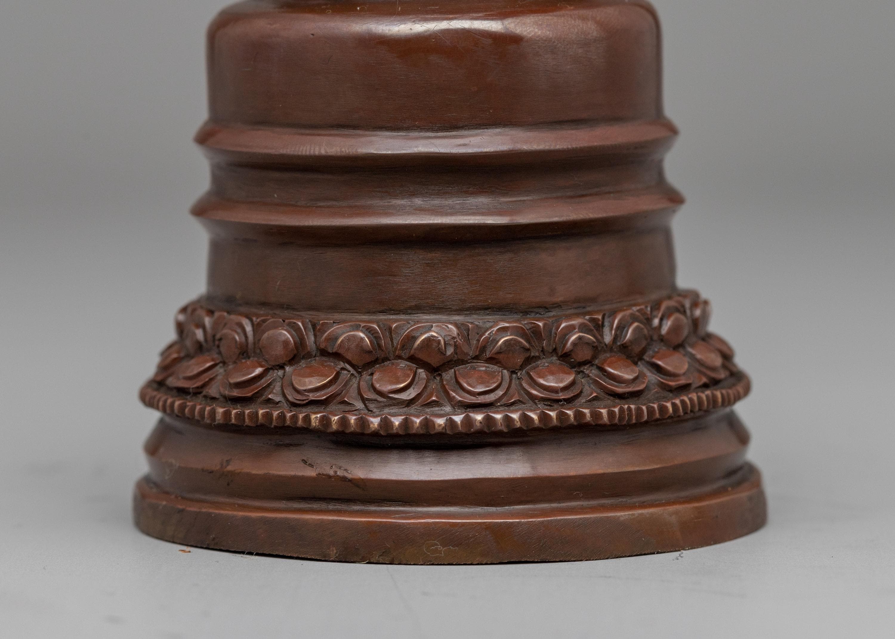 Sacred Copper Kadampa Stupa | Symbolic Sculpture for Spiritual Healing