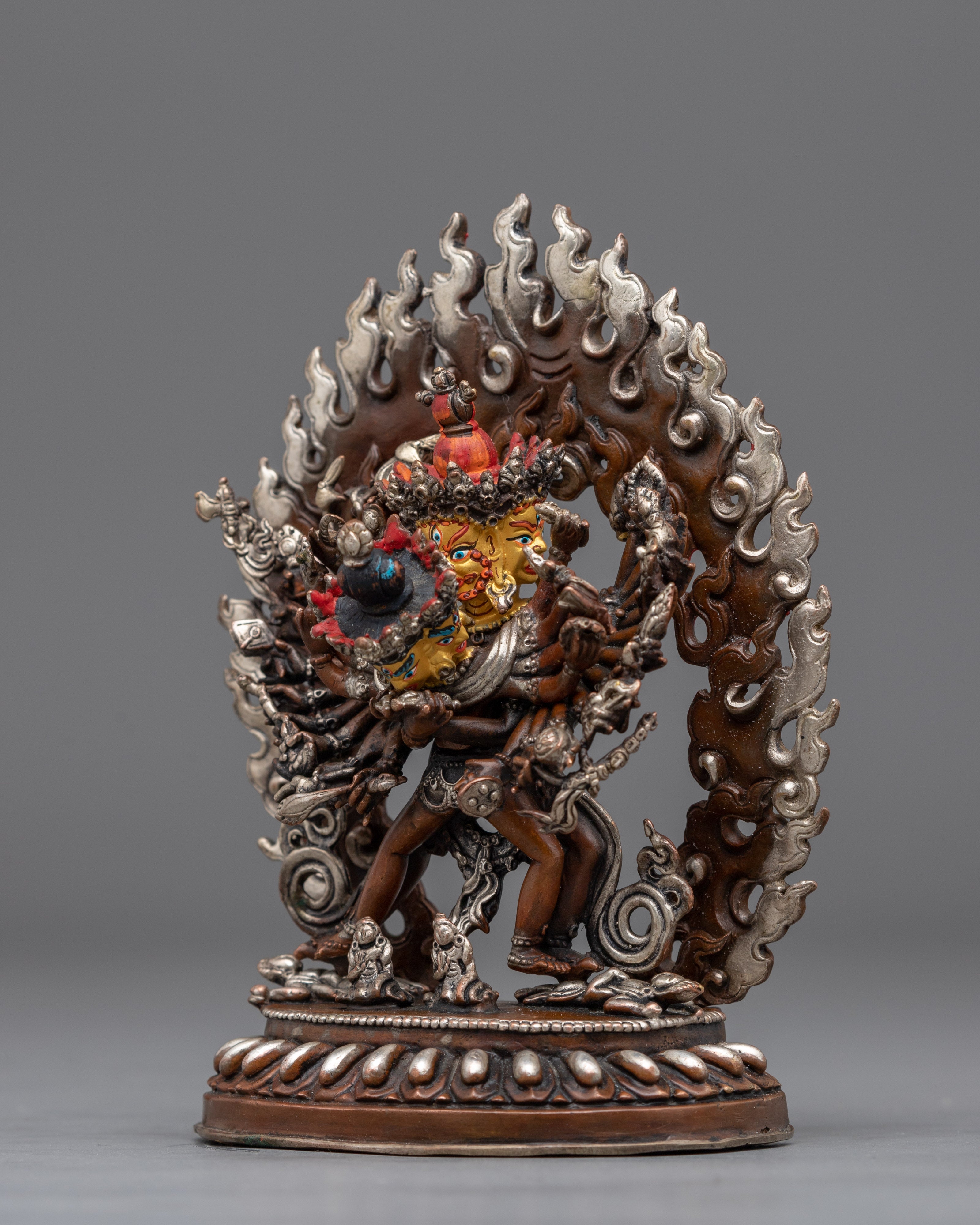 Tibetan Buddhist Kalachakra Sculpture | Symbolizing the Ability to Handle All Situations