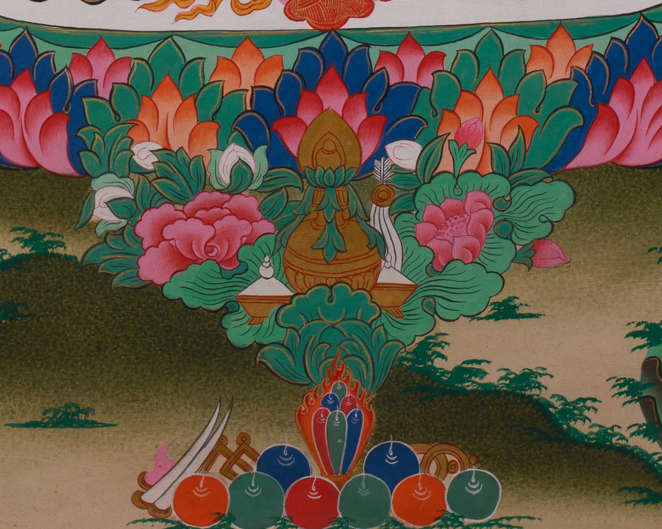 Traditional Thangka of Namgyalma | Buddhist Deity of Longevity