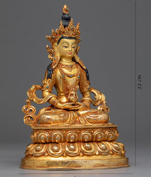 Long Life Buddha Statue | Amitayus Deity Traditional Hand Carved Art