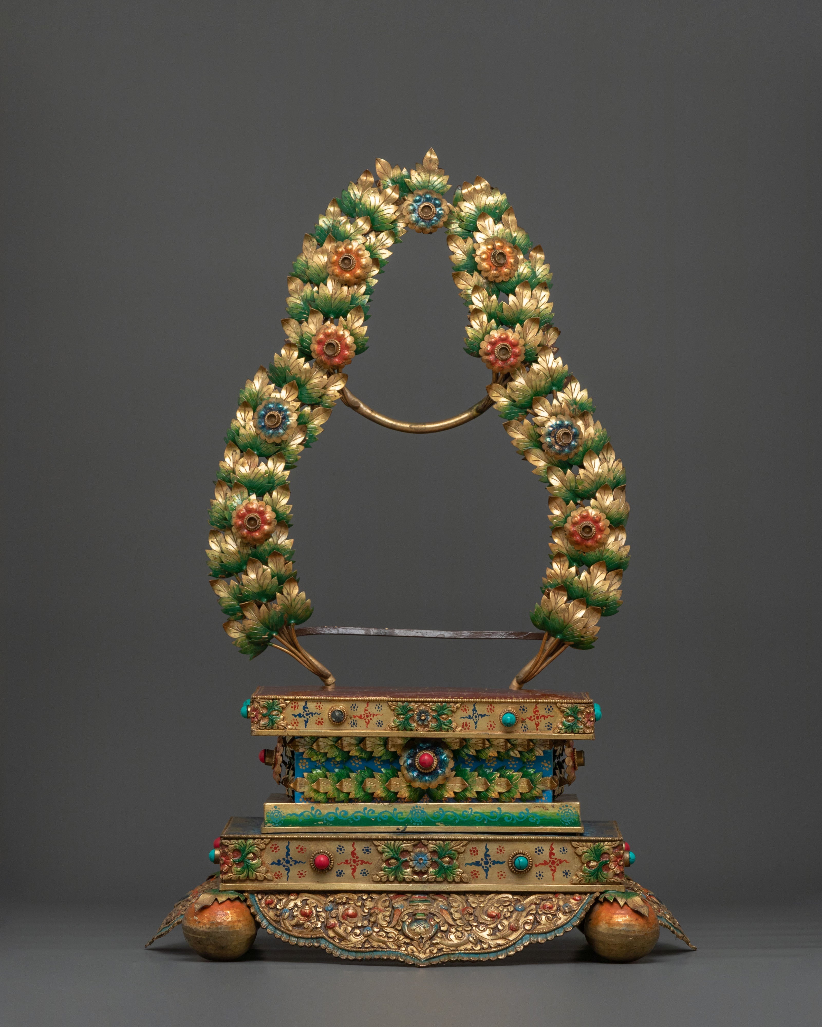 Handcrafted Buddhist Throne  