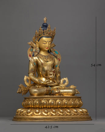 gold-gilded-amitayus-long-life-deity