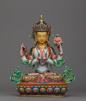 Four Arm Chenrezig Statue 