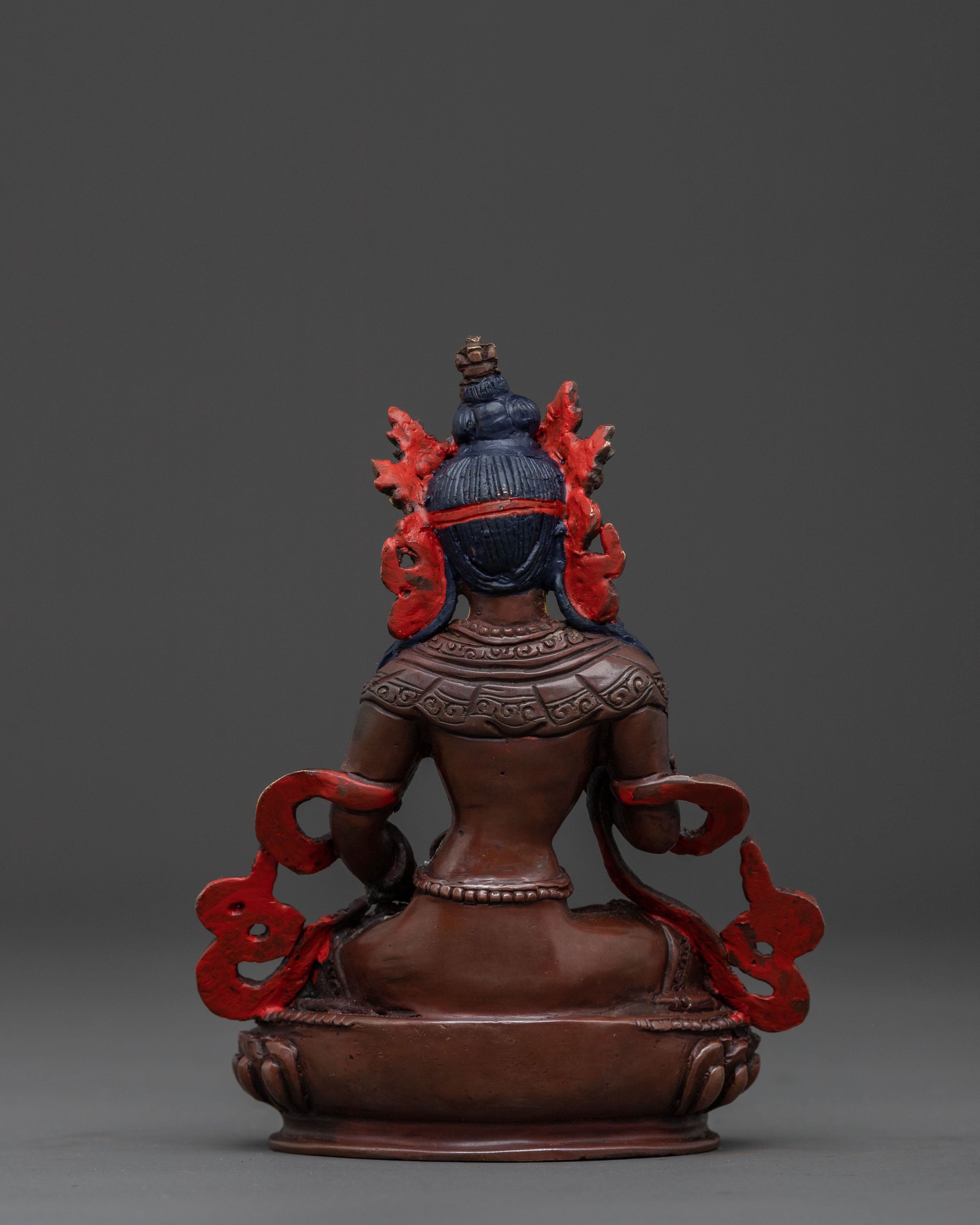 Vajrasattva Meditation Statue | Oxidized Copper Sacred Deity