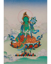 Green Tara Bodhisattva Art 