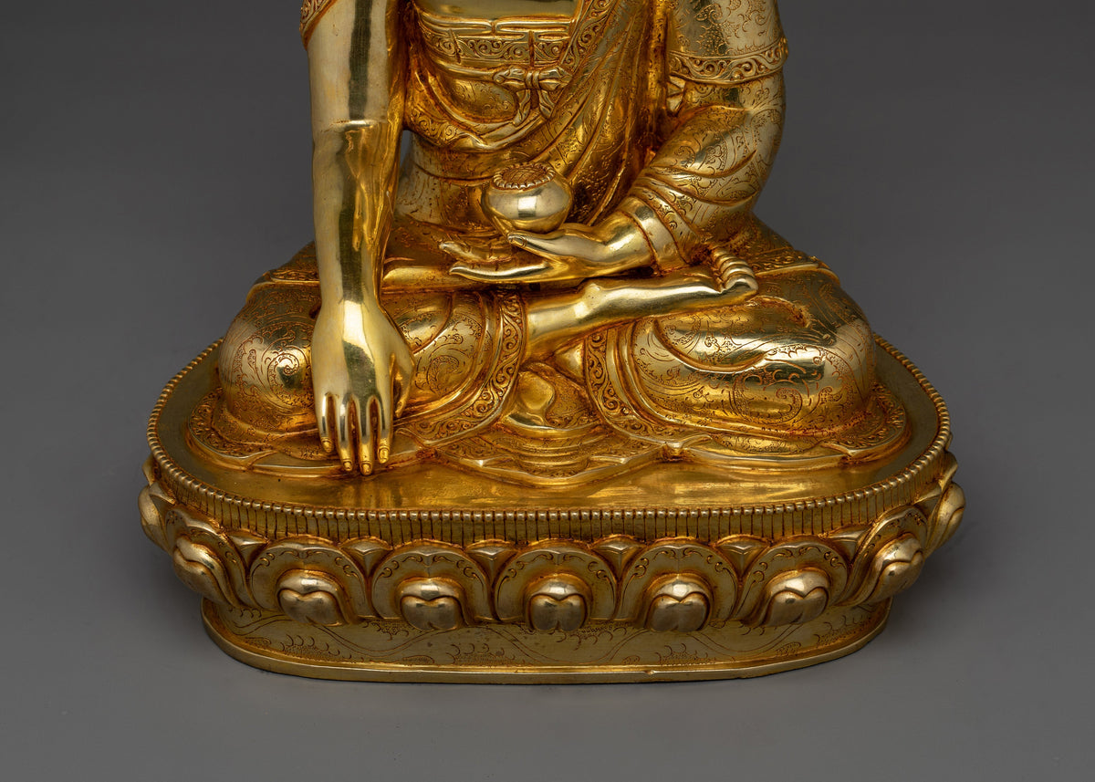 The Enlightened Shakyamuni Buddha Handmade Statue | Symbol of Peace and Wisdom