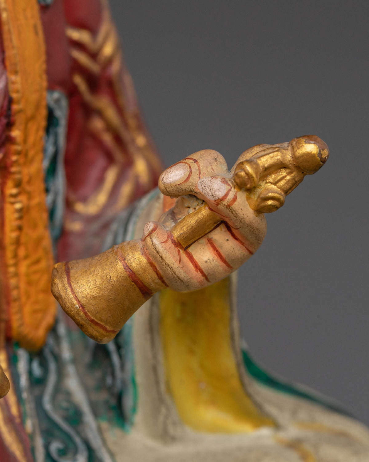Traditional Karmapa Statue | Sacred Tibetan Buddhist Artwork