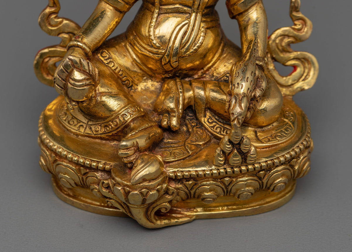 Buddhist Prosperity Art Dzambhala | Tibetan Wealth Deity for Abundance