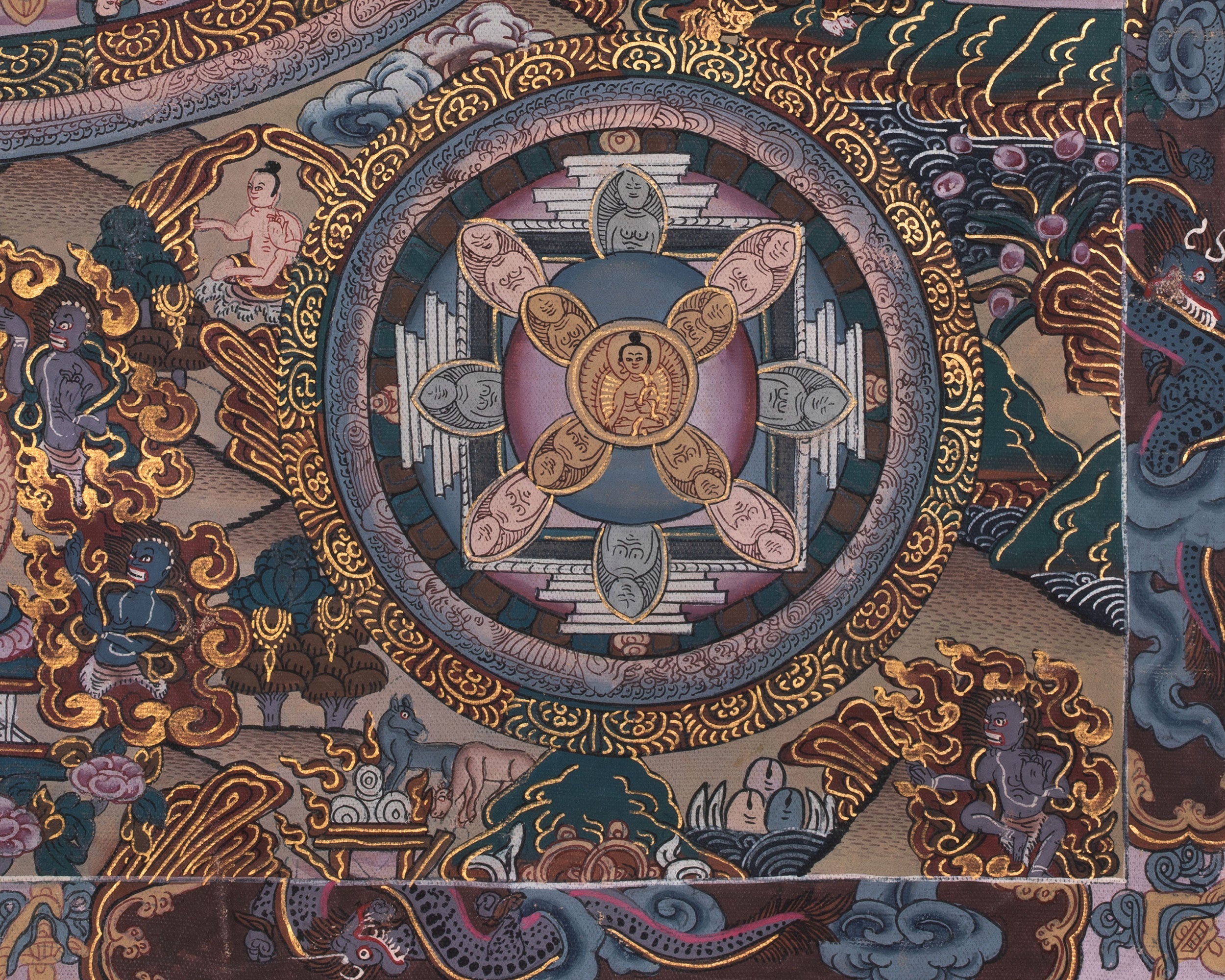 Tibetan Buddha Mandala Artwork | For Meditation and Inner Awakening