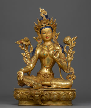sculpture of green-tara