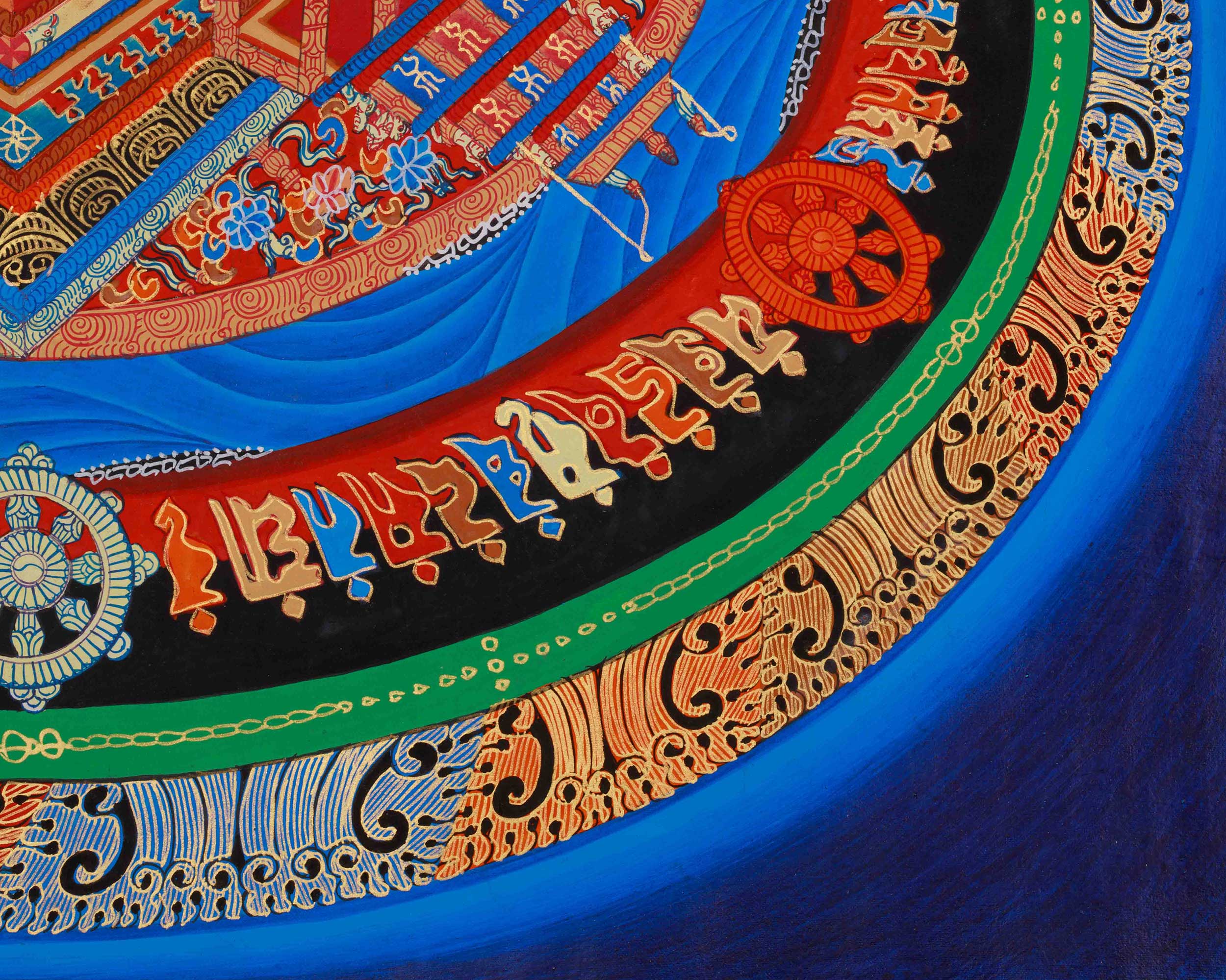 Traditional Three-Dimensional Kalachakra Mandala | The Divine Palace of Enlightenment