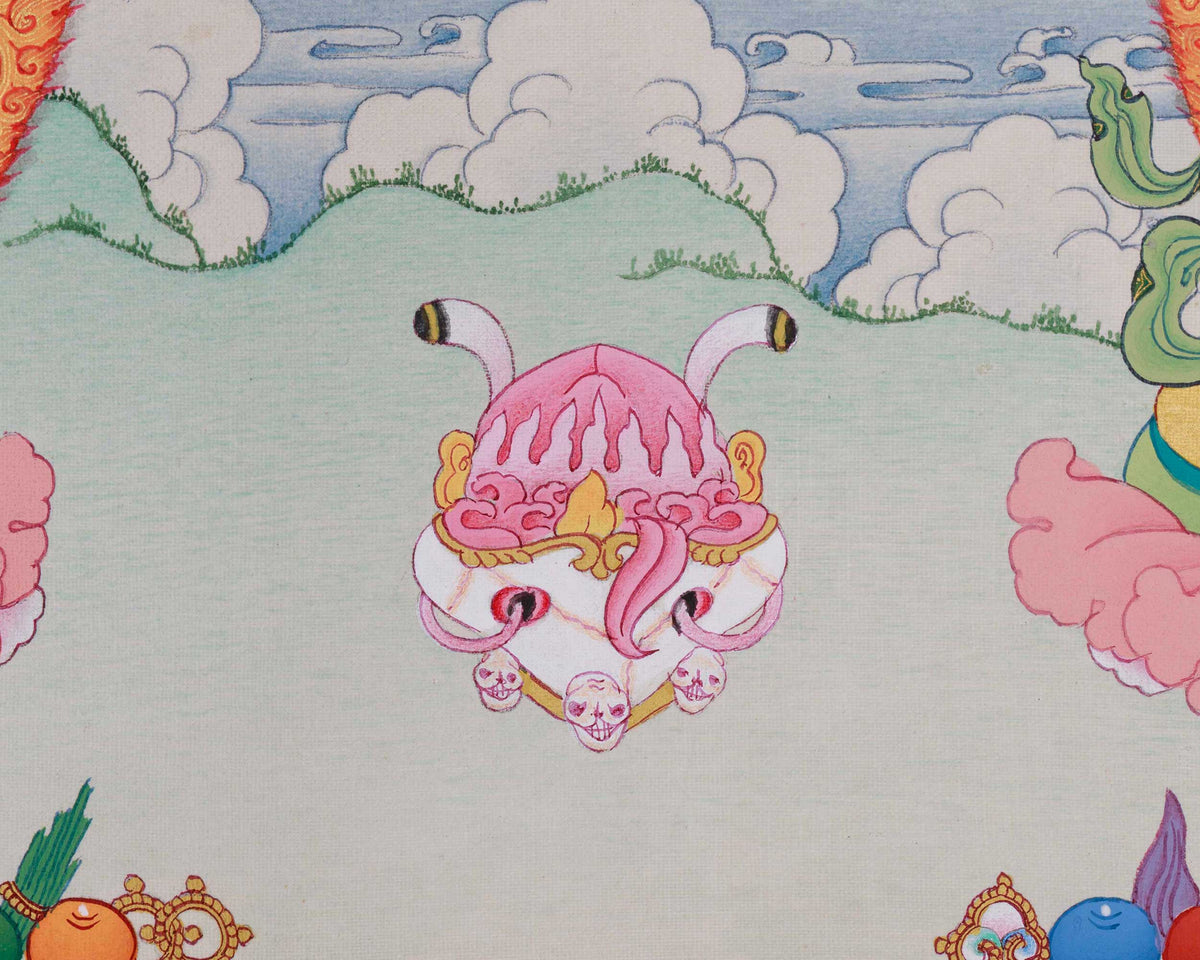 Sacred Dakini Kurukulla Thangka | Tibetan Semi-Wrathful Deity