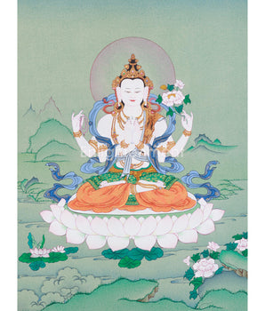 tibetan-bodhisattva-chenrezig-painting